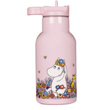 Mumin Äng Vattenflaska Rosa