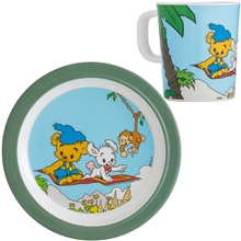 Bamse Djungel Mugg och Tallrik