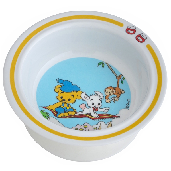 Bamse Sugkoppstallrik Gul (Bild 1 av 2)