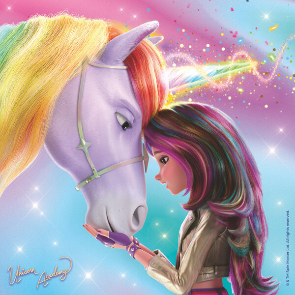 Pussel 3 x 49 Bitar Unicorn Academy (Bild 3 av 5)