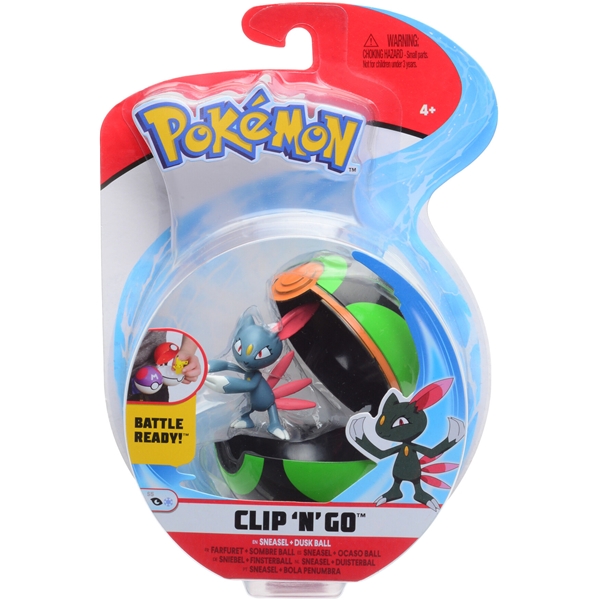 Pokemon Clip 'N Go Sneasel & Dusk Ball (Bild 1 av 4)
