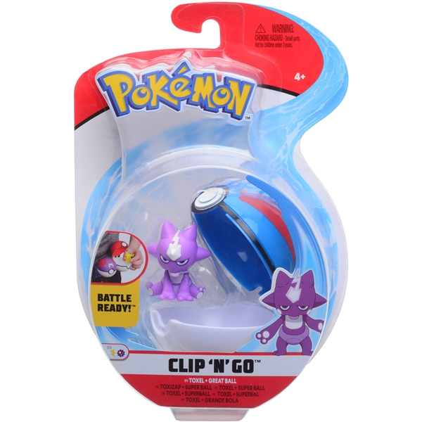 Pokemon Clip 'N Go Toxel & Great Ball (Bild 1 av 4)