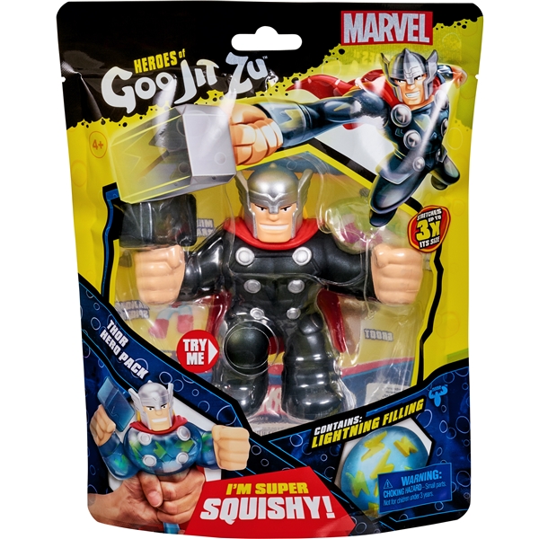 Goo Jit Zu Marvel SGL PACK S3 Thor (Bild 1 av 2)