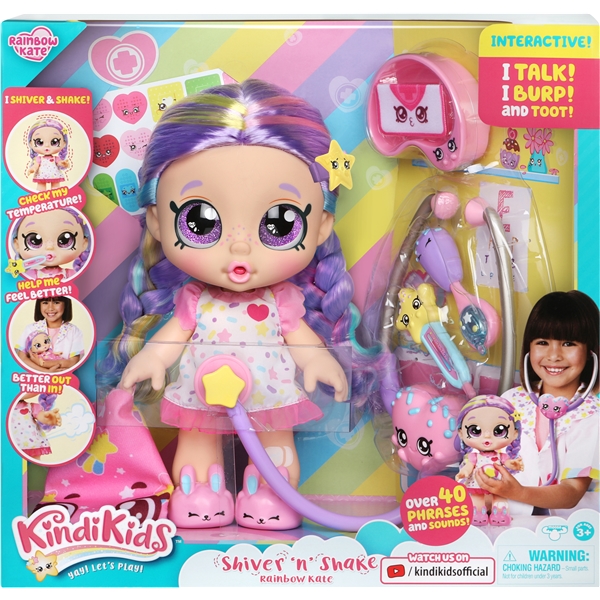 Kindi Kids Shiver 'n' Shake Rainbow Kate Set (Bild 2 av 5)