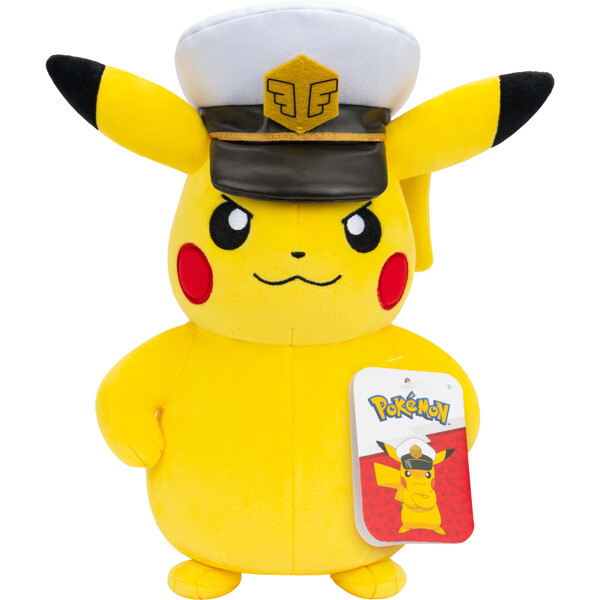 Pokémon Plush 20 cm Captain Pikachu (Bild 1 av 3)