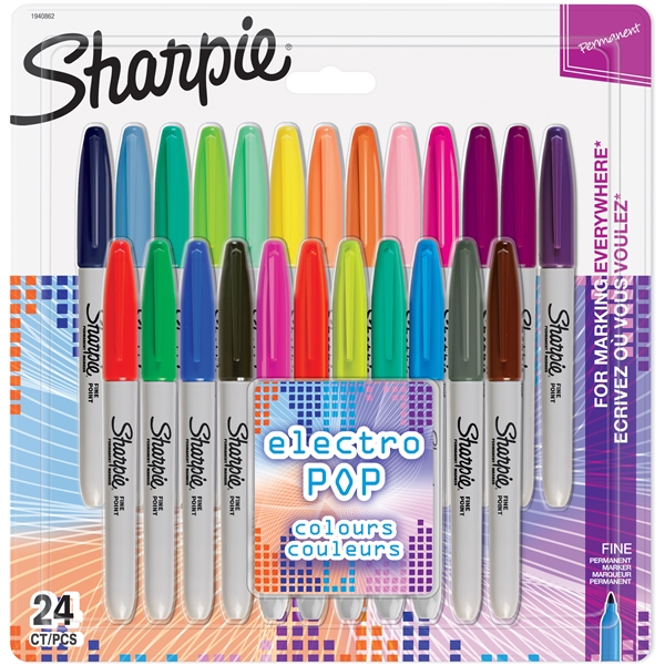 Sharpie Fine Electro Pop 24-p (Bild 1 av 8)