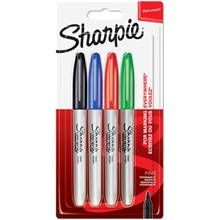 Sharpie Fine Märkpenna Basic 1,0 mm 4-p