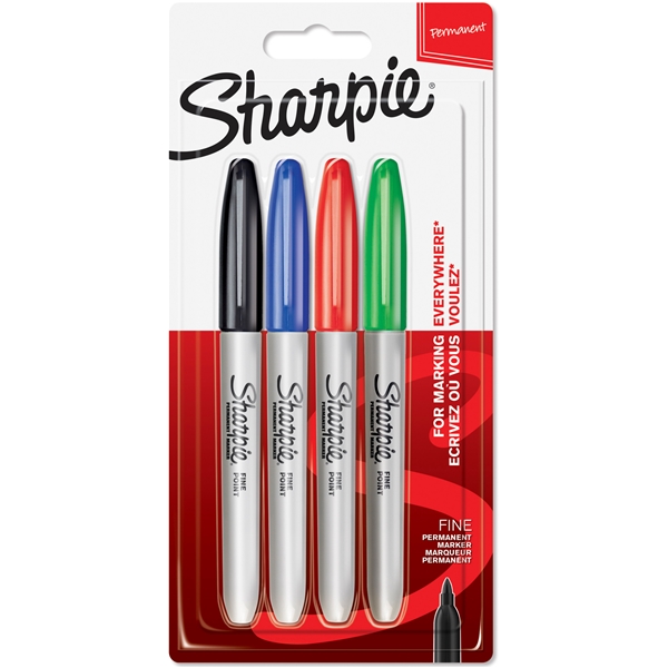 Sharpie Fine Märkpenna Basic 1,0 mm 4-p (Bild 1 av 5)