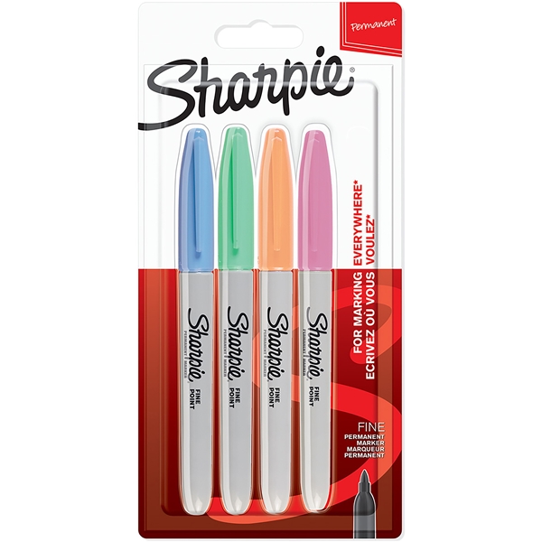 Sharpie Fine Märkpenna Pastel 1,0 mm 4-p (Bild 1 av 5)