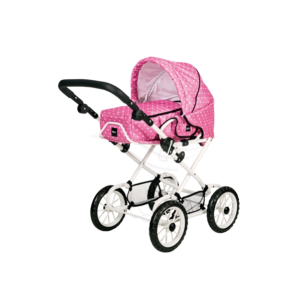 BRIO Dockvagn Combi Rosa m. vita prickar (Bild 1 av 2)