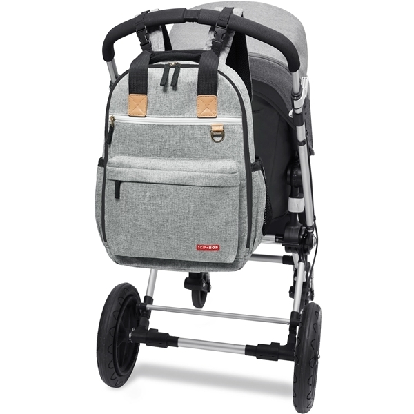 Skip Hop Duo Signature Ryggsäck Grey Melange (Bild 3 av 4)