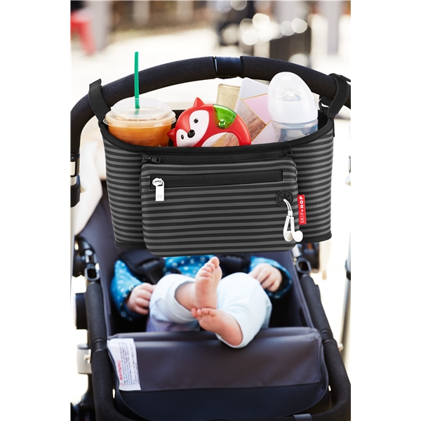 Skip Hop Stroller Organizer Svart/Grå Randig (Bild 3 av 3)