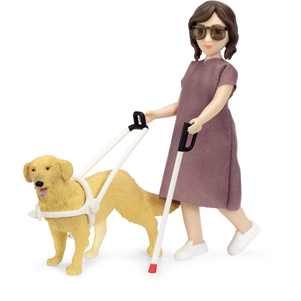 Lundby Docka Blindkäpp Hund (Bild 1 av 4)