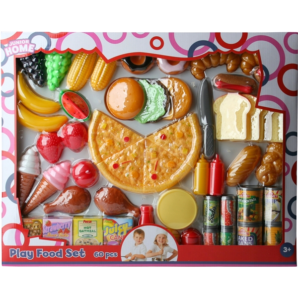 Junior Home Leksaksmat Pizza & Godsaker