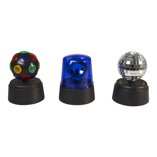 Music Star Mini- discolampor 3-pack