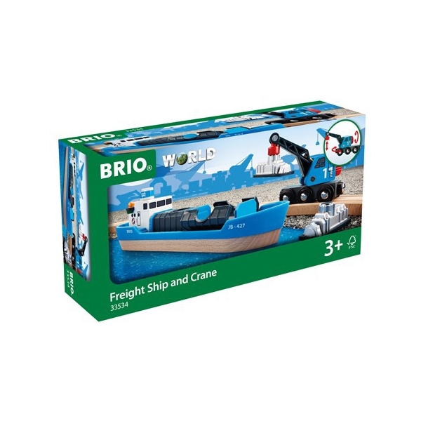 BRIO 33534 Containerfartyg (Bild 2 av 5)