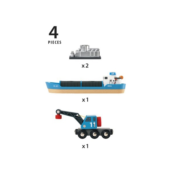 BRIO 33534 Containerfartyg (Bild 3 av 5)