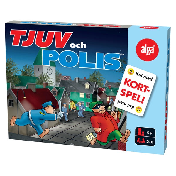 Alga Tjuv och Polis spelkort (Bild 1 av 2)