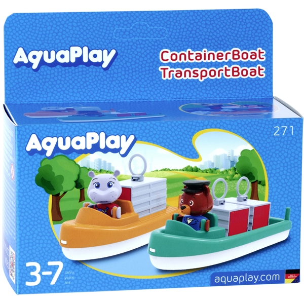 AquaPlay Container- & Transportbåt + Figurer (Bild 4 av 4)
