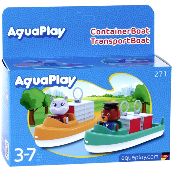 AquaPlay Container- & Transportbåt + Figurer (Bild 4 av 4)