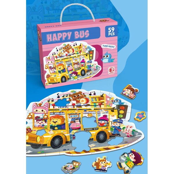 Golvpussel Happy Bus (Bild 2 av 2)