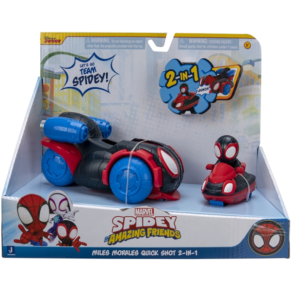 Spidey Miles Morales Quick Shot 2-in-1 Vehicle (Bild 1 av 4)