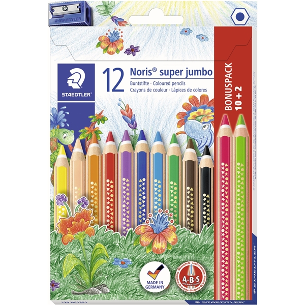 Färgblyertspenna Super Jumbo 12-pack (Bild 1 av 5)
