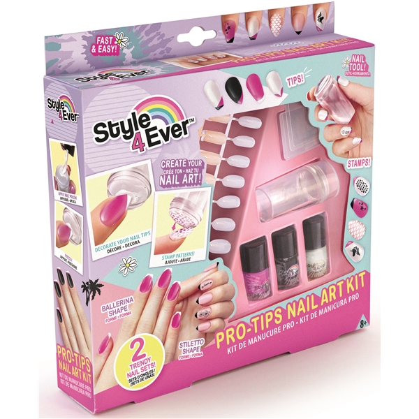 Style 4 Ever Pro Tips Nail Art Kit (Bild 1 av 2)