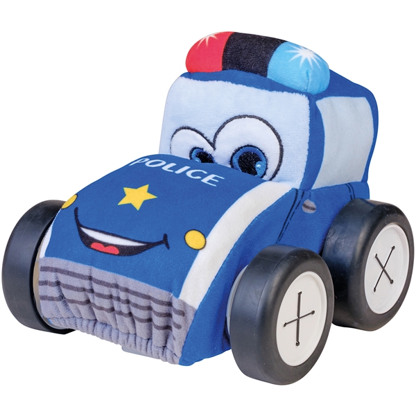 Police R/C Plush Car Radiostyrd 20 cm (Bild 2 av 4)