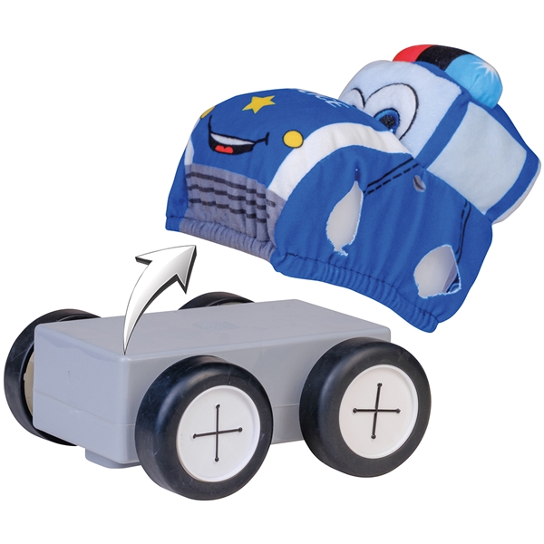 Police R/C Plush Car Radiostyrd 20 cm (Bild 4 av 4)