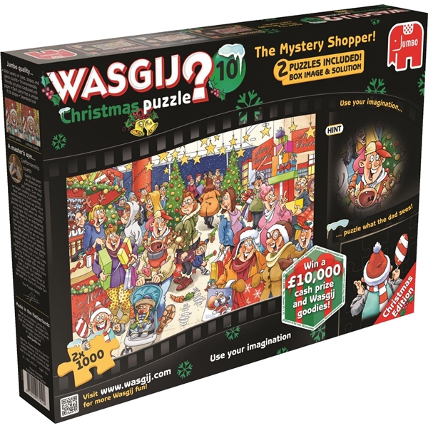 Wasgij Christmas Pussel #10 The Mystery Shopper (Bild 1 av 5)