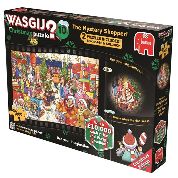 Wasgij Christmas Pussel #10 The Mystery Shopper (Bild 5 av 5)