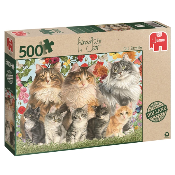 Pussel 500 Bitar Cat Family (Bild 1 av 3)