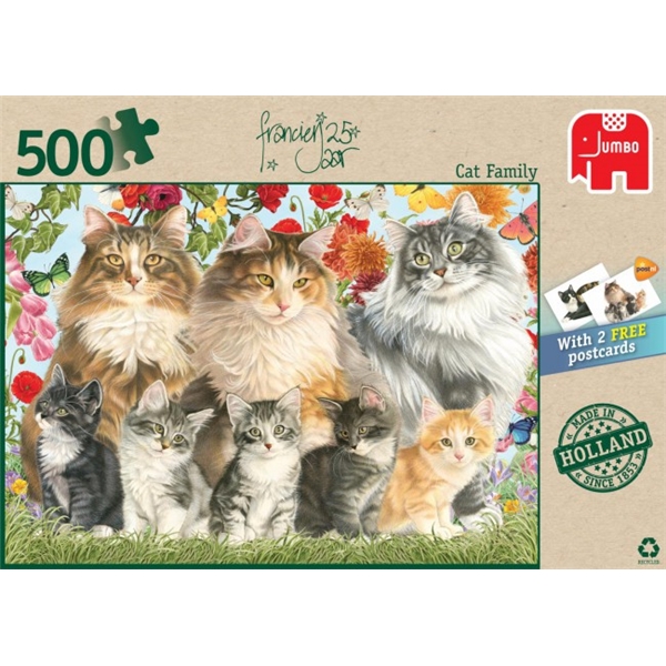 Pussel 500 Bitar Cat Family (Bild 3 av 3)