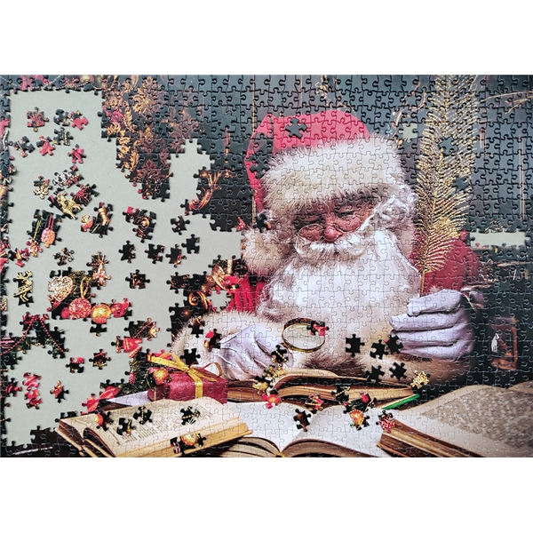 Pussel 1000 Bitar Santa Claus in His House (Bild 4 av 5)
