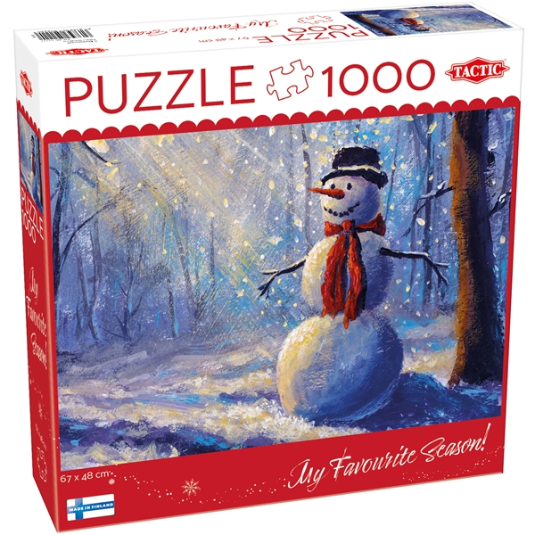 Pussel 1000 Bitar Happy Snowman (Bild 1 av 2)