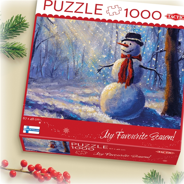 Pussel 1000 Bitar Happy Snowman (Bild 2 av 2)