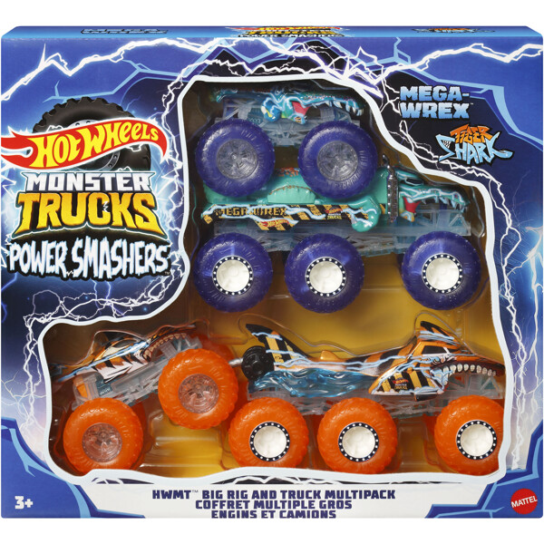 HW Monster Trucks Power Smashers Multipack (Bild 1 av 5)
