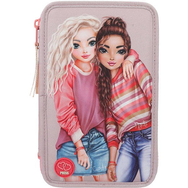 TOPModel Trippelpennfodral  m. LED BEST FRIENDS (Bild 1 av 7)