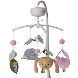 Taf Toys Musical Garden Baby Cot Mobile. Includes 3 Soft Colourful Hanging Toys. 30 Minutes of Classical melodies Suitable from Birth Multicolour