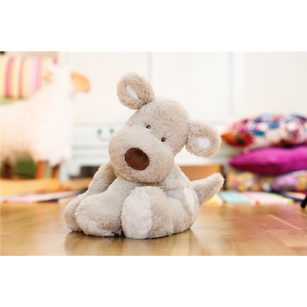 Teddykompaniet Hund Teddy Cream Stor Grå (Bild 2 av 2)