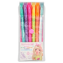 TOPModel Neongelpennor 6-pack