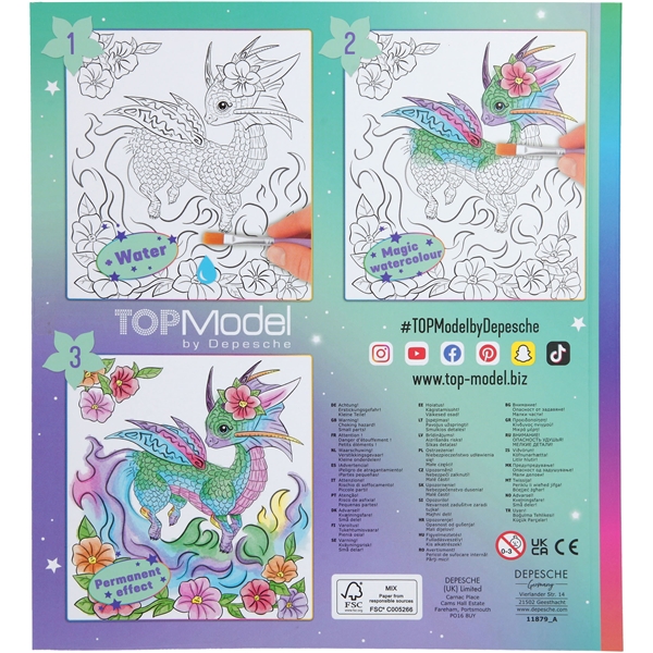 TOPModel Water Colour Bok Dragon Love (Bild 6 av 6)