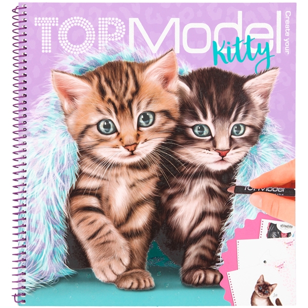 TOPModel Kitty Målarbok (Bild 1 av 2)