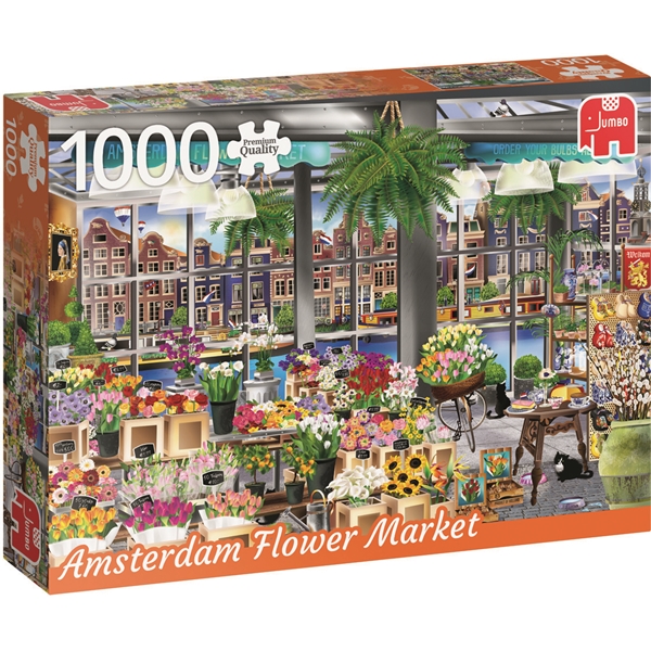 Pussel 1000 Bitar Amsterdam Flower Market