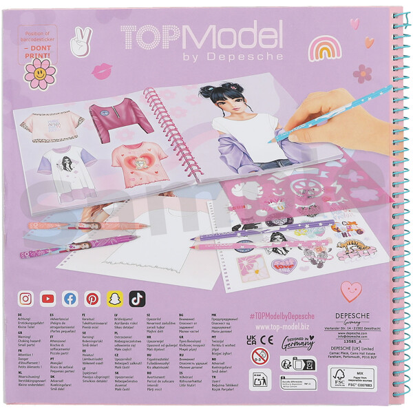 TOPModel T-shirt Designbok Louise (Bild 3 av 3)