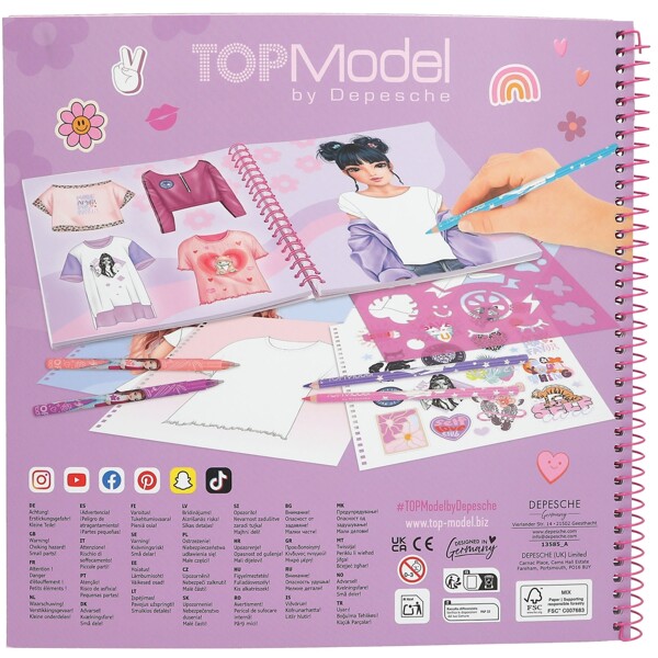 TOPModel T-shirt Designbok Louise (Bild 5 av 5)