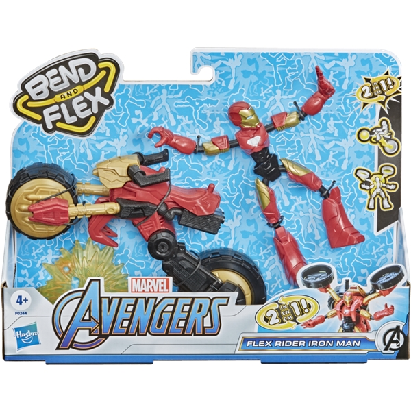 Avengers Bend & Flex Rider Iron Man (Bild 1 av 6)