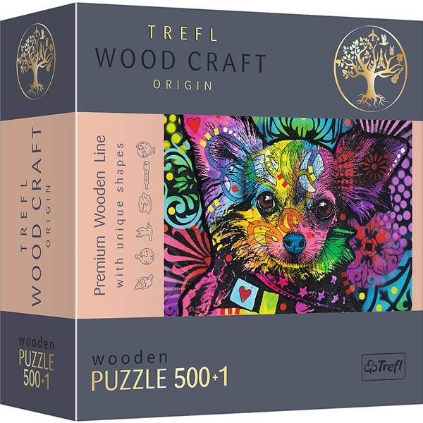Trefl Wood Pussel Colorful Puppy 501 Bitar (Bild 1 av 5)