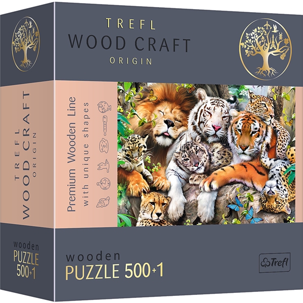 Trefl Wood Pussel Wild Cats 501 Bitar (Bild 1 av 5)